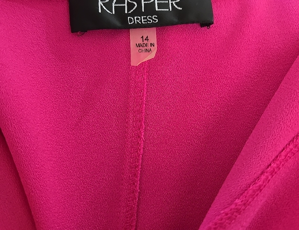 Kasper Sleeveless Button-Front Midi Dress With Pockets in Hot Pink - Picture 2 of 4